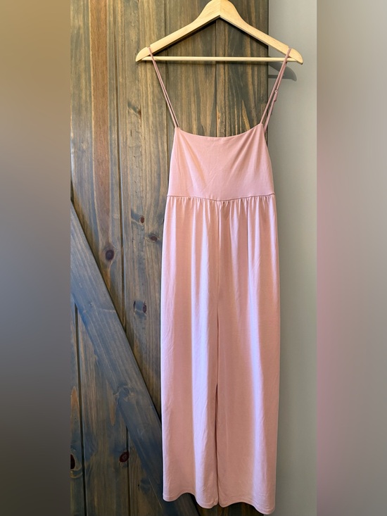 Love Tree Pants - Love Tree Blush Pink Spaghetti-Strap Jumpsuit
